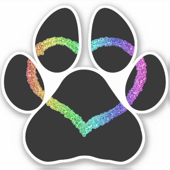 PUPPY LOVE Black Sticker (Front)