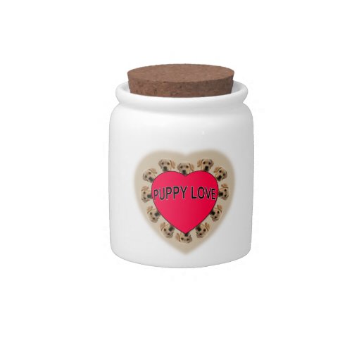 Puppy Love Candy Jar