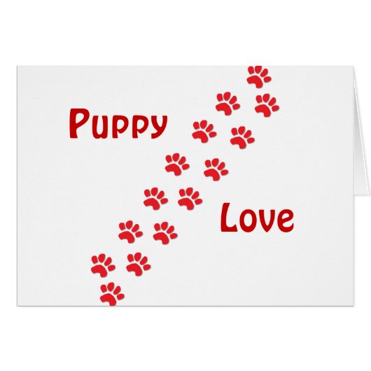 Puppy Love Cards (Front Horizontal)