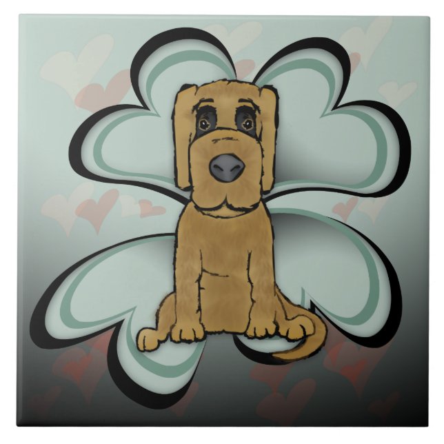 Puppy Love Ceramic Tile (Front)
