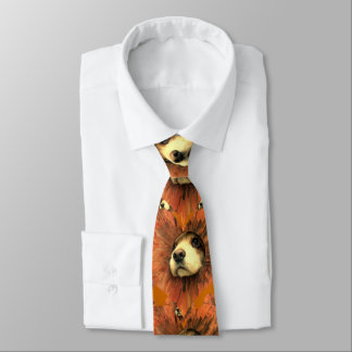 Puppy Love Cocker Spaniel Peeking through hole Neck Tie