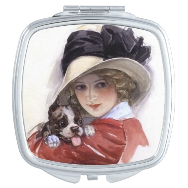 Puppy Love Compact Mirror (Front)
