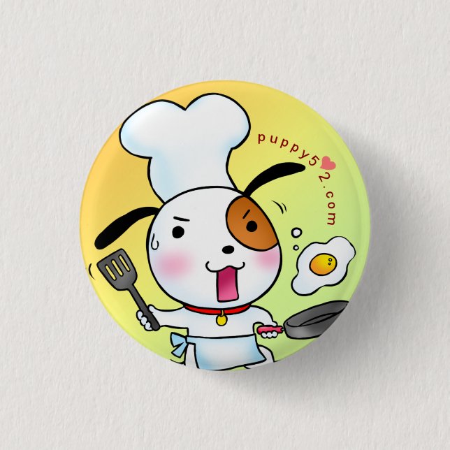 Puppy Love Cooking Button (Front)