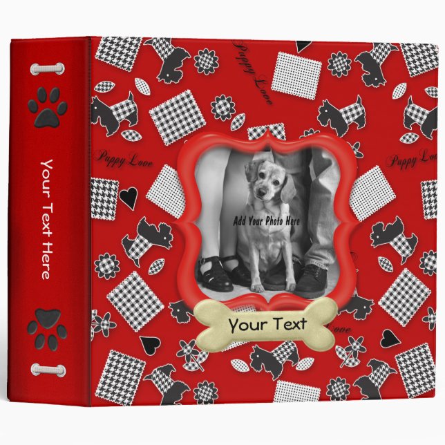 Puppy Love - Customize 3 Ring Binder (Front/Spine)