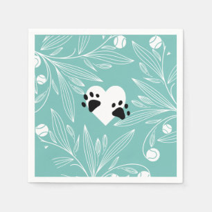 Puppy Love Dog Wedding Napkins