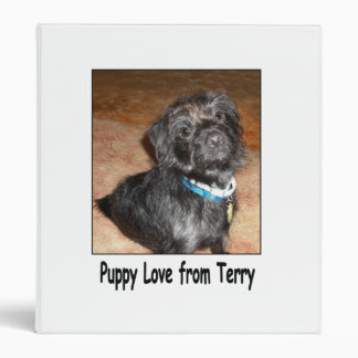 Puppy Love From Terry, 3-Ring Binder
