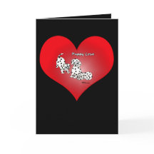 Puppy Love Heart Valentine Card