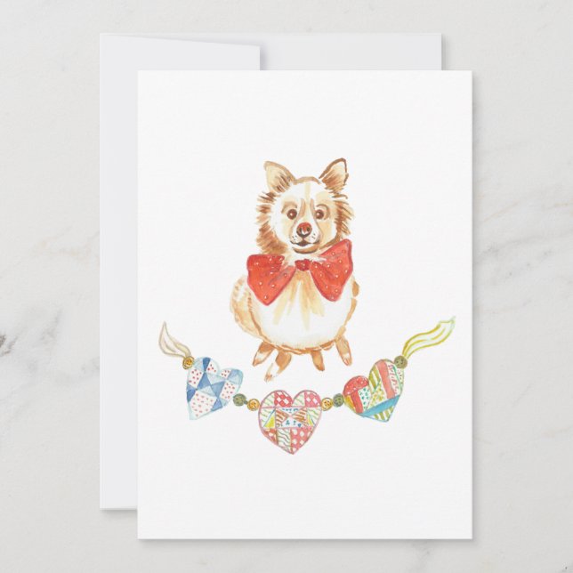 Puppy Love Holiday Card (Front)