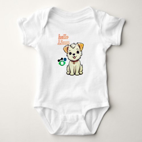 Puppy Love Liam Baby Bodysuit Baby Bodysuit