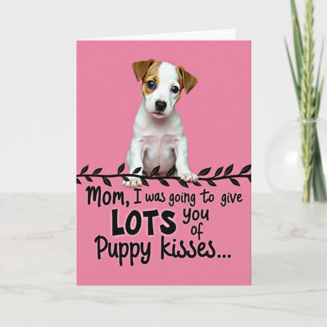 Puppy Love Mothers Day Card (Front)