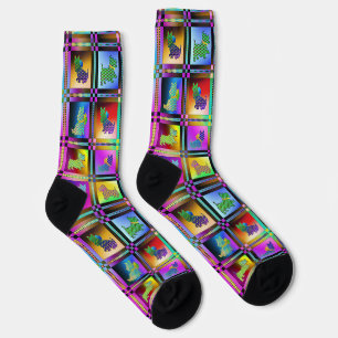 Puppy Love Multicolored Socks