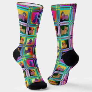 Puppy Love  Multicolored Socks