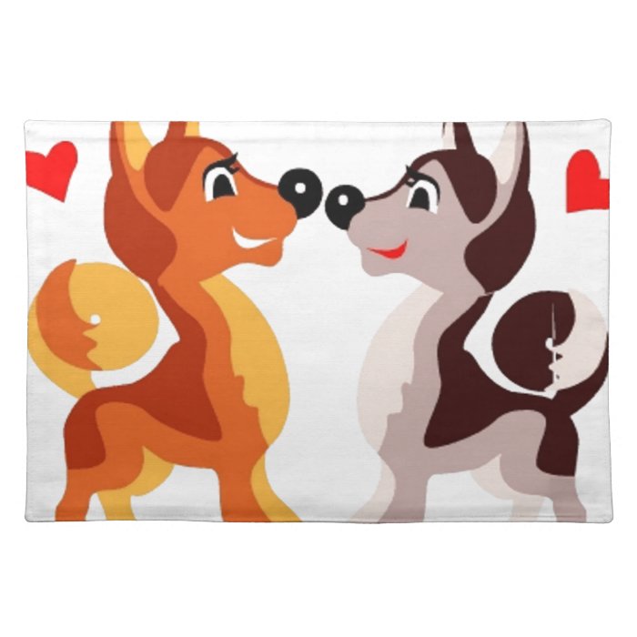 Puppy love placemat