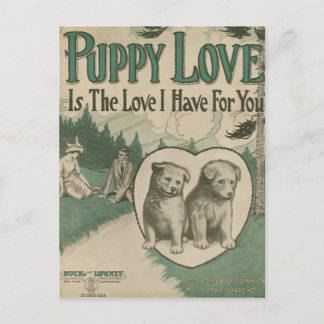 Puppy Love Postcard