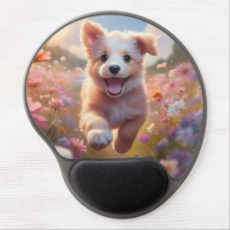 Puppy Love Puppy Running Gel Mouse Pad