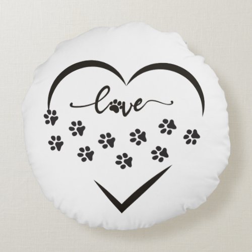 PUPPY LOVE ROUND PILLOW