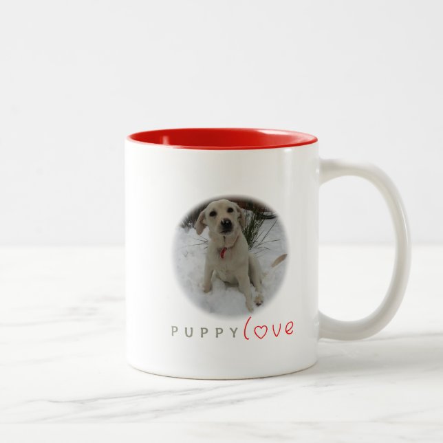 Puppy Love Two-Tone Coffee Mug (Right)