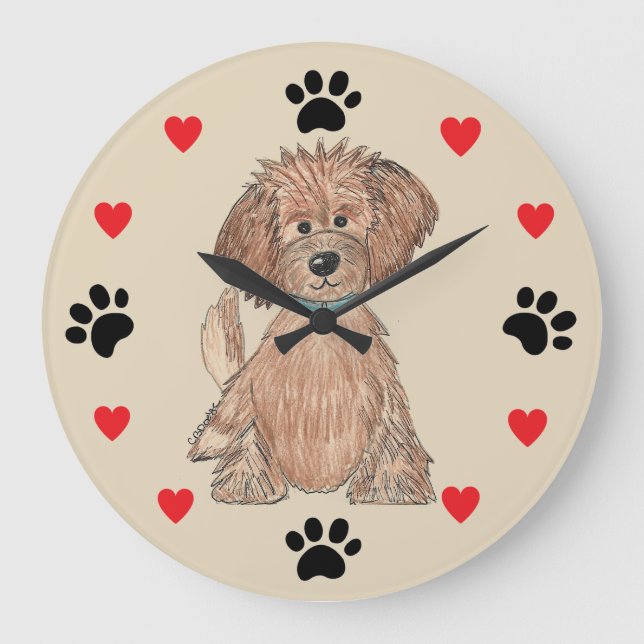 Puppy Love wall Clock (Front)