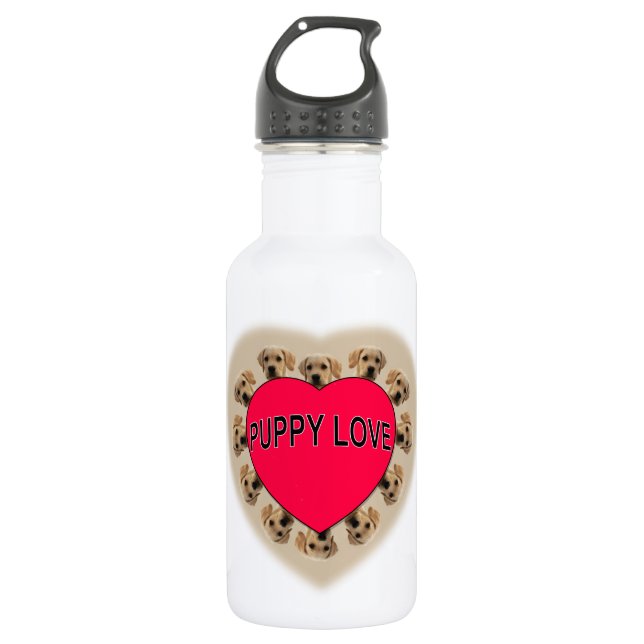 Puppy Love Water Bottle (Front)