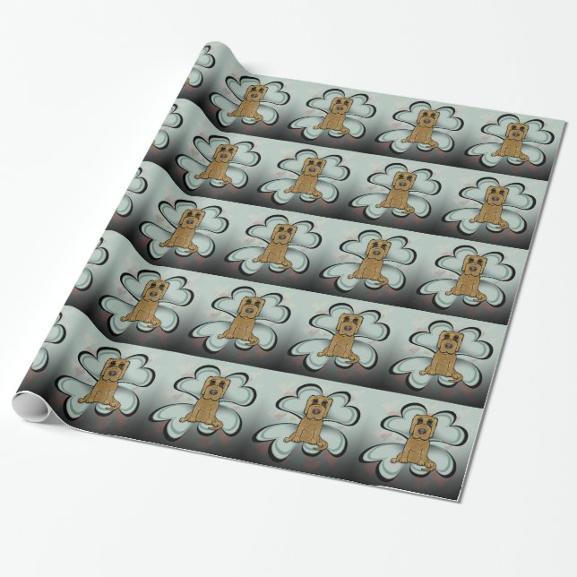 Puppy Love Wrapping Paper (Unrolled)