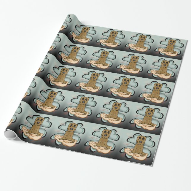 Puppy Love Wrapping Paper (Unrolled)