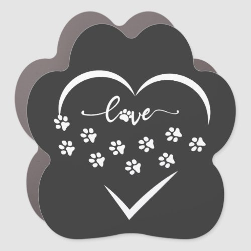 PUPPY LOVER CAR MAGNET