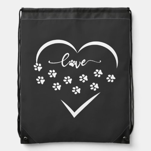 PUPPY LOVER DRAWSTRING BAG