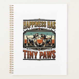 Puppy Lover Shirt Vintage Engraving Dog Humor Desi Planner