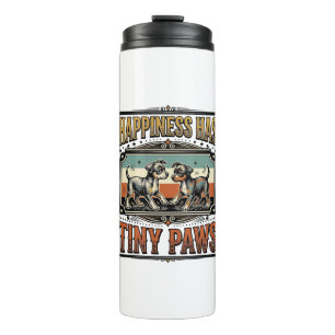Puppy Lover Shirt Vintage Engraving Dog Humor Desi Thermal Tumbler