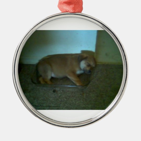 Puppy Metal Ornament