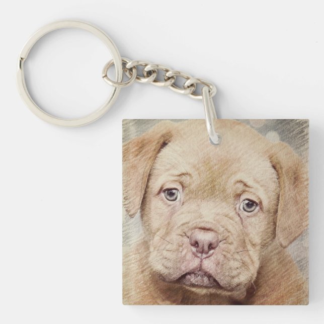Puppy, Nature, Dog Keychain (Front)