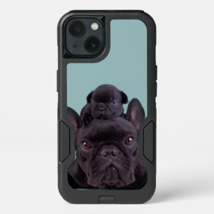 Puppy On The Head Of His Mother iPhone 13 Case