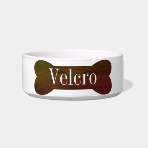 Puppy or Dog  Personalized Bone Water Food Dish