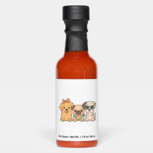 Puppy Pals � Cute Trio of Dogs in Pastel Style Hot Sauces