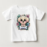  Puppy Paradise:Tee with a Smiling Bone Buddy Baby T-Shirt