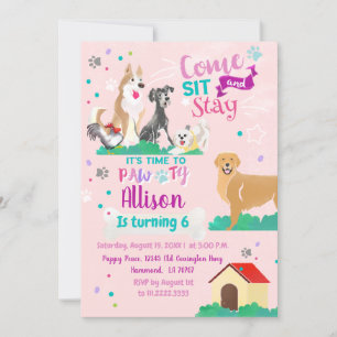 Puppy Party Invitation