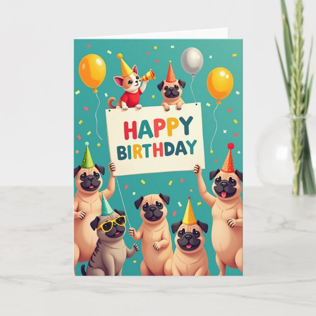 Puppy Party Joy Card (Front)