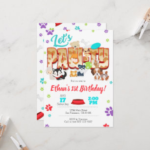 Puppy Party or Adopt a Pet Party Invitation