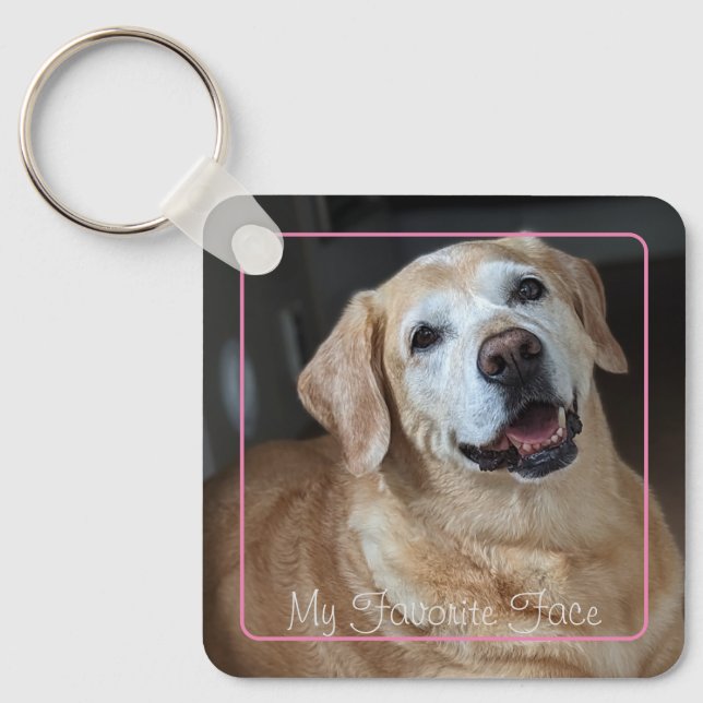 Puppy Paw Photo Keychain (Front)