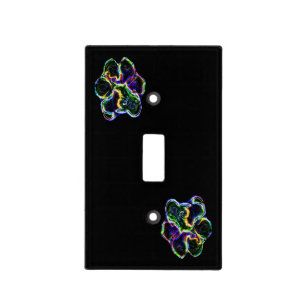 Puppy Paw Print Light Switch Cover