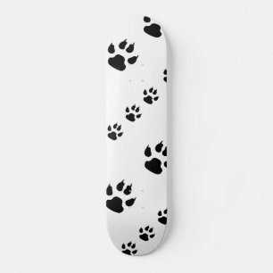 Puppy Paw Prints Skateboard Deck