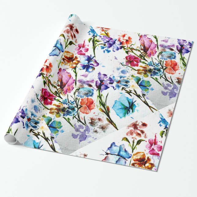 PUPPY PAW PRINTS | WRAPPING PAPER (Unrolled)