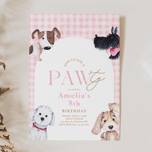 Puppy Paw-Ty Birthday Invitation