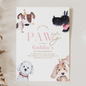 Puppy Paw-ty Birthday Invitation