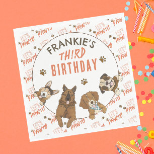 Puppy Paw-ty Birthday Party Napkins