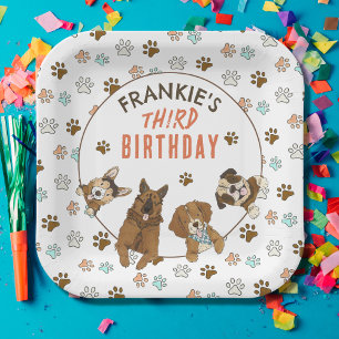Puppy Paw-ty Birthday Party Paper Plates