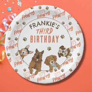 Puppy Paw-ty Birthday Party Paper Plates