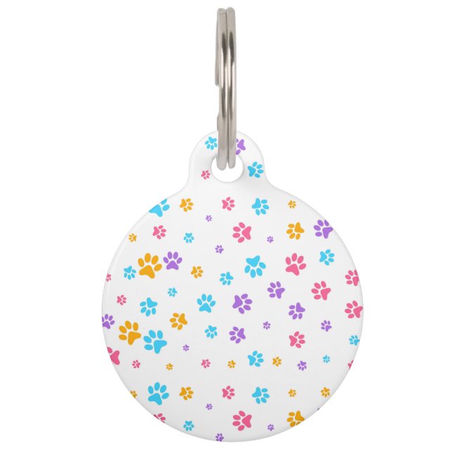 Puppy Paws  Pet ID Tag (Front)