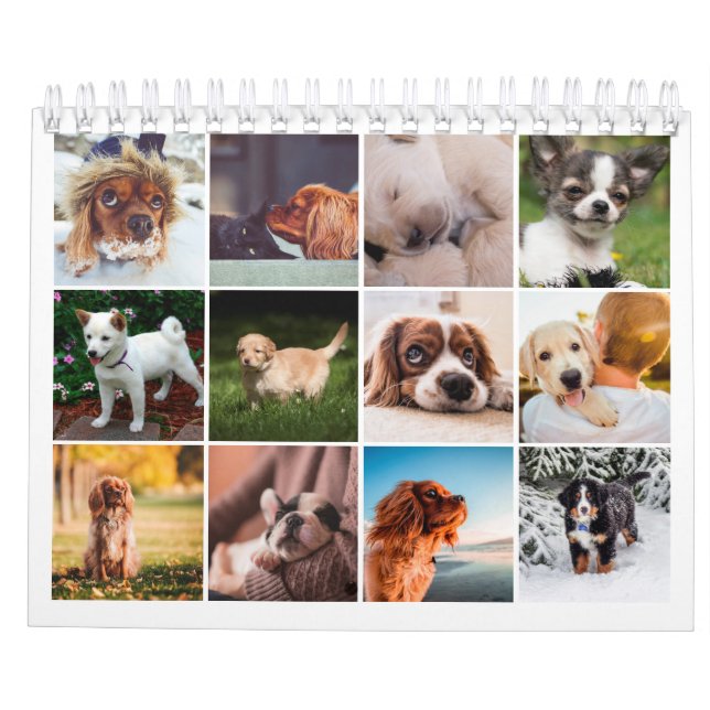 Puppy Photo Calendar Small (Back)