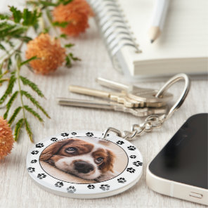 Puppy Photo Keychain